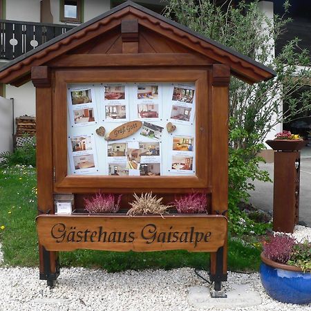 Gaestehaus Gaisalpe Fischen im Allgaeu Exterior foto